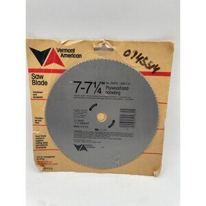 Vermont American #25870 USA 7 7-1/4 Thin Rim Plywood Circular Saw Blade New